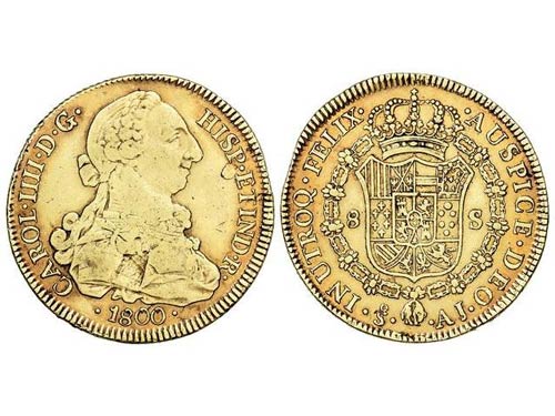 Charles IV - 8 Escudos. 1800. ... 