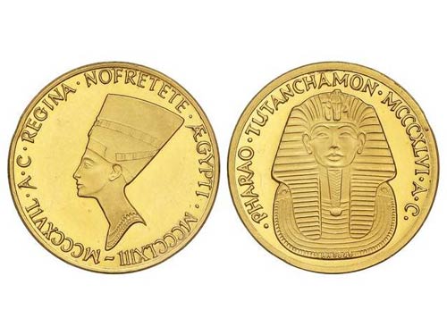 Egypt - Medalla. Anv.: NEFERTITI ... 