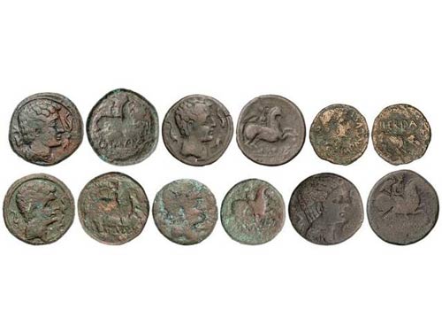 Celtiberian Coins - Lote 6 monedas ... 