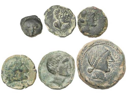 Celtiberian Coins - Lote 6 monedas ... 
