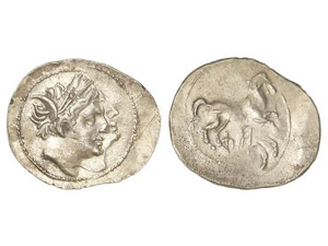 GREEK COINS - 1/4 Shekel. 213-211 a.C. ... 