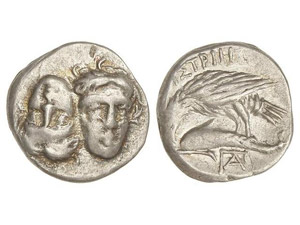 GREEK COINS - Dracma. 400-350 a.C. ISTROS. ... 