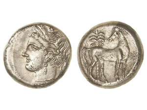GREEK COINS - Shekel. 300 a.C. ZEUGITANIA. ... 