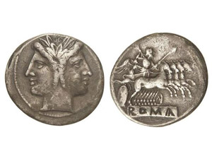 ROMAN COINS: ROMAN REPUBLIC - Cuadrigator. ... 