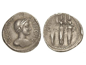 ROMAN COINS: ROMAN REPUBLIC - Denario. 43 ... 