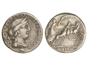 ROMAN COINS: ROMAN REPUBLIC - Denario. 82-81 ... 