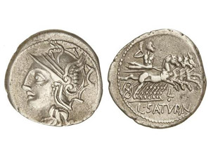 ROMAN COINS: ROMAN REPUBLIC - Denario. 104 ... 