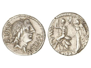 ROMAN COINS: ROMAN REPUBLIC - Denario. 96 ... 