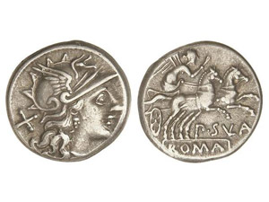 ROMAN COINS: ROMAN REPUBLIC - Denario. 151 ... 
