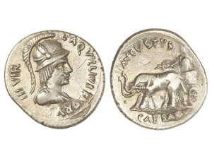 ROMAN COINS: ROMAN EMPIRE - Denario. 19 d.C. ... 