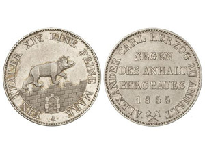 WORLD COINS: GERMAN STATES - 1 Thaler. ... 