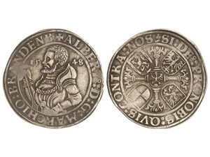 WORLD COINS: GERMAN STATES - Thaler. 1548. ... 