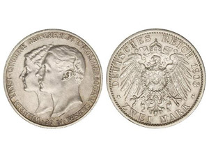 WORLD COINS: GERMAN STATES - 2 Marcos. ... 