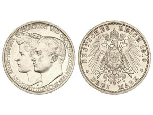 WORLD COINS: GERMAN STATES - 3 Marcos. ... 