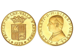 WORLD COINS: ANDORRA - Sobirana d´Or. 1978. ... 