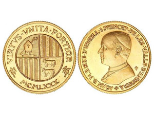 WORLD COINS: ANDORRA - Sobirana d´Or. 1980. ... 