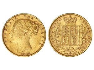 WORLD COINS: AUSTRALIA - Soberano. 1874-M. ... 