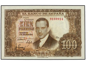 SPANISH BANK NOTES: ESTADO ESPAÑOL - 100 ... 