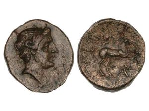 AE 13. 280-213 a.C. THOURIOI. LUCANIA. Anv.: ... 