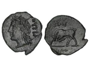 AE 17. 280-213 a.C. THOURIOI. LUCANIA. Anv.: ... 