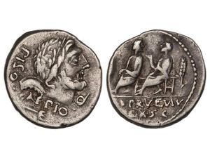 Republic - Denario. 100 a.C. CALPURNIA-5. L. ... 