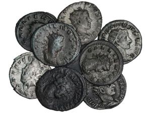 Empire - Lote 9 monedas AE 3 y ANTONINIANO ... 