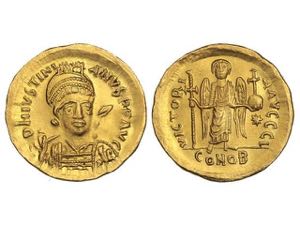 Sólido. JUSTINIANO I (527-565 d.C.). ... 