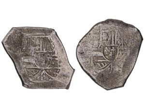 Philip III - Lote 2 monedas 8 Reales. Fechas ... 