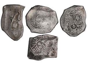 Philip V - Lote 4 monedas 8 Reales. Fecha no ... 