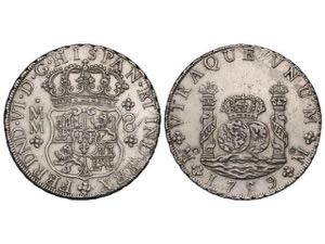Ferdinand VI - 8 Reales. 1759. MÉXICO. M.M. ... 