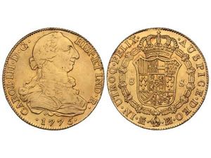 Charles IIII - 8 Escudos. 1775. MADRID. P.J. ... 