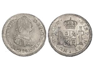 Charles IV - 1/2 Real. 1807. GUATEMALA. M. ... 
