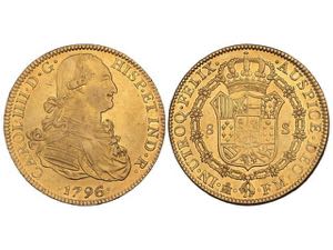 Charles IV - 8 Escudos. 1796/5. MÉXICO. ... 