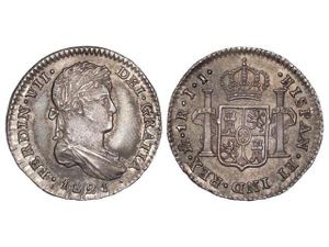 Ferdinand VII - 1 Real. 1821/0. MÉXICO. ... 