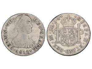 Ferdinand VII - 2 Reales. 1811. LIMA. J.P. ... 