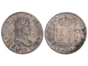 Ferdinand VII - 2 Reales. 1817. LIMA. J.P. ... 