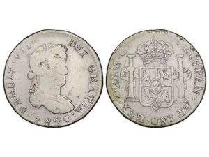 Ferdinand VII - 2 Reales. 1820. ZACATECAS. ... 
