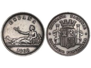 Medalla Soberanía Nacional en plata. 1868. ... 