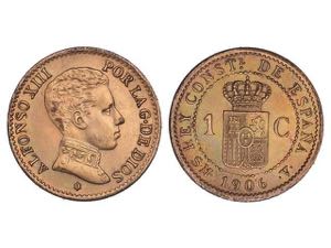 1 Céntimo. 1906 (*6). S.M.-V. MUY ESCASA. ... 