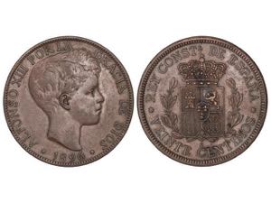 20 Céntimos. 1896-L. LONDRES. 18,75 grs. ... 