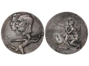 Medalla Visita Alfonso XIII a Budapest con ... 