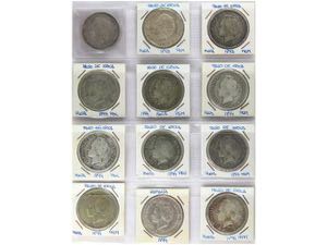 Lote 24 monedas 5 Pesetas. 1890 a 1894. ... 