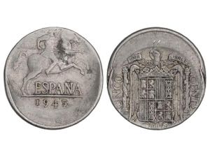 Estado Español - 5 Céntimos. 1945. ERROR: ... 
