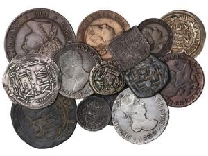 Lote 15 monedas. MONEDAS HISPANOARABES a ... 