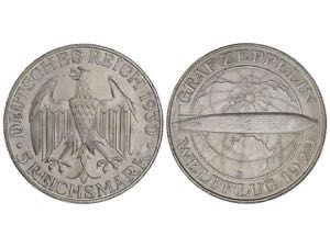 Germany - 5 Reichsmark. 1930-D. REPÚBLICA ... 