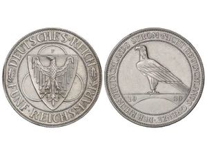 Germany - 5 Reichsmark. 1930-F. REPÚBLICA ... 