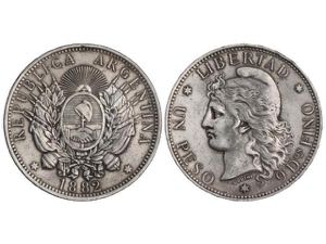 Argentina - Peso. 1882. 24,92 grs. AR. ... 