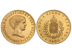 Brazil - 6.400 Reis. 1832-R. PEDRO II. RÍO ... 