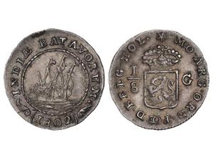 Netherland West Indies - 1/8 Gulden. 1802. ... 