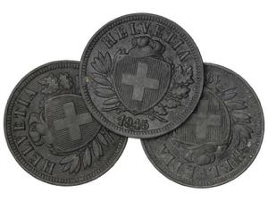 Switzerland - Lote 3 monedas 2 Rappen. ... 